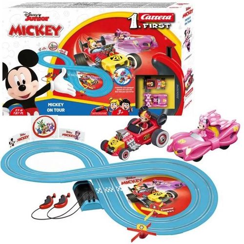 PISTE DE COURSE PREMIÈRE CARRERA 63046 MICKEY MOUSE EN TOURNÉE 2,4 M
