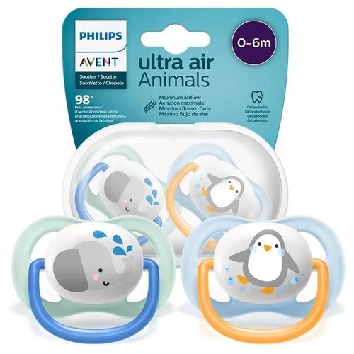 Avent Sucette Ultra Air 0-6m + Étui