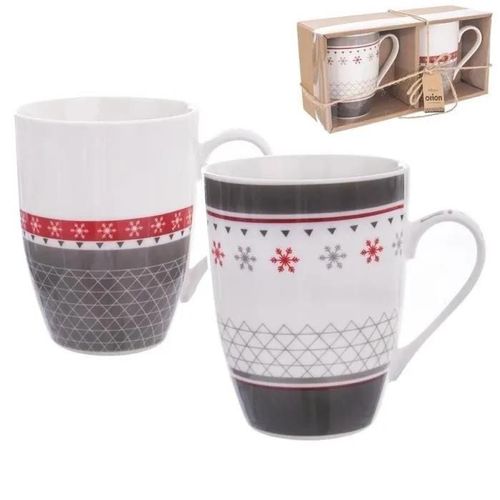 Tasses En Porcelaine Ensemble De Tasses Pour Boire Du Café, Du Thé Et Des Herbes 340ml 2pcs.