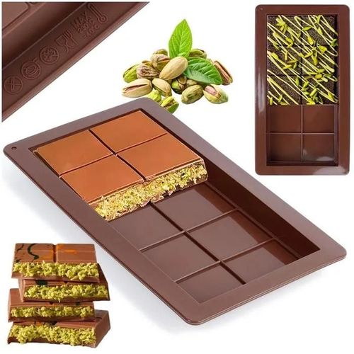 Moule En Silicone Pour Plaque De Chocolat Dubai Forme 13,5 X 25cm