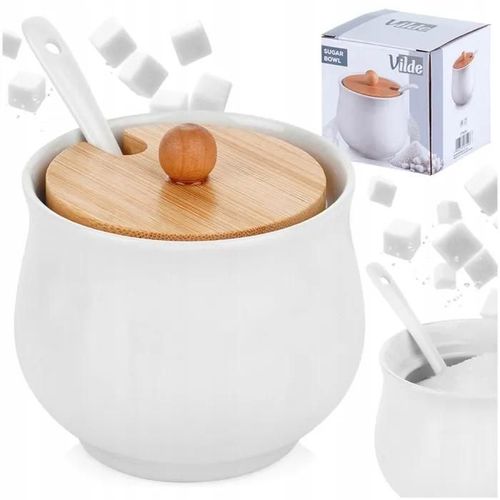 Cukiernica Cukierniczka Ceramiczna Z ¿Y¿Eczk¿ Bia¿A 139684