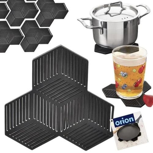 Coussin Repose-Cuisson En Silicone Pour Plats Chauds 13,5x13,5cm