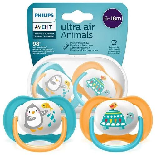 Avent Ultra Air 6-18m Sucette + Étui