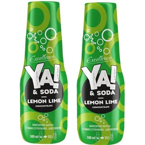 2x Ya ! & Soda Concentré Citron Et Lime Pour Saturateur 500ml