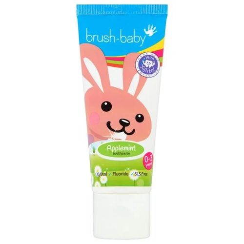Pâte Dentifrice - Brush-Baby - Applemint - 0 À 3 Ans - 50 Ml - Sans Fluor 