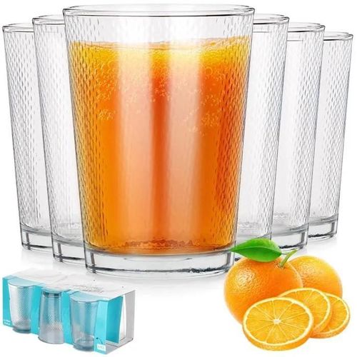 6x Ensemble De Verres À Boisson Eau Jus Ensemble De Verres À Boisson 425 Ml