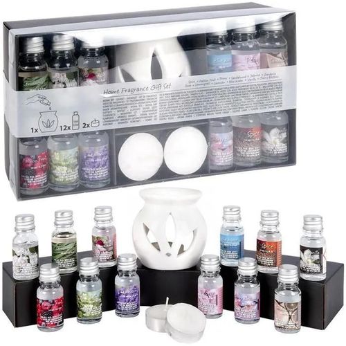 Four Parfumé En Céramique Avec Huiles Ensemble De 12 Huiles Parfumées 