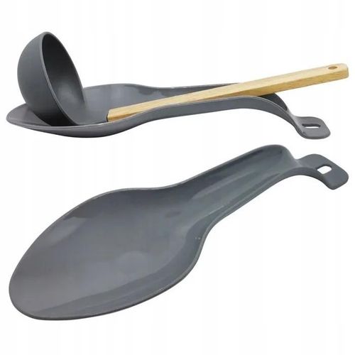 Repose-Cuillère Pour La Cuisine, Support Gris Pour Ustensiles De Cuisine