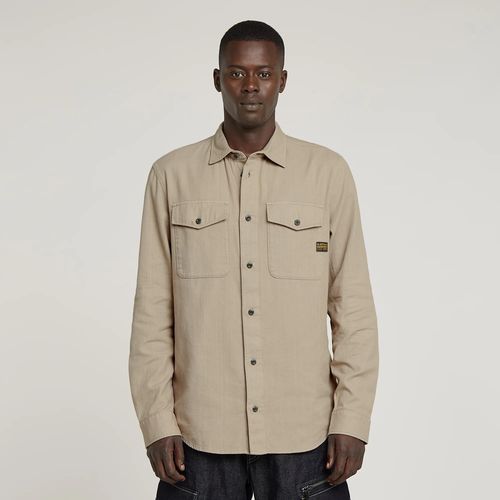 Chemise Marine Slim - Beige - Hommes