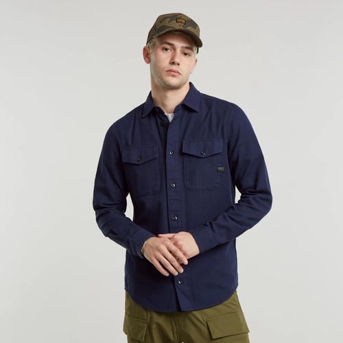 Chemise Marine Slim - Bleu Foncé - Hommes