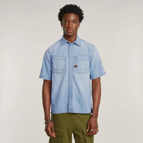 Chemise Slanted Double Pocket - Bleu Clair - Hommes