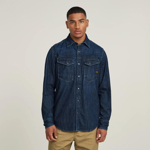 Chemise Slim Denim - Bleu Foncé - Hommes