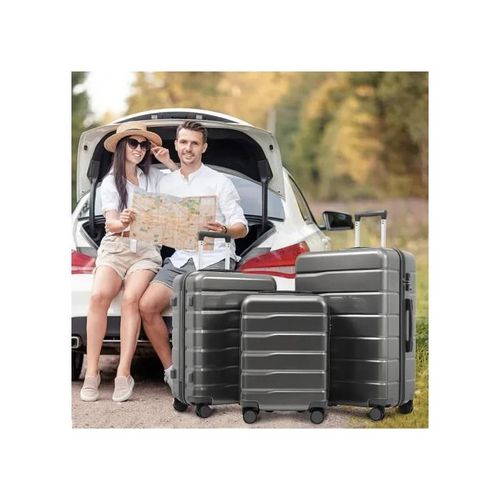 Bagage M-L-XL valise 3 pièces (20&24&28 pouces) en ABS+PC