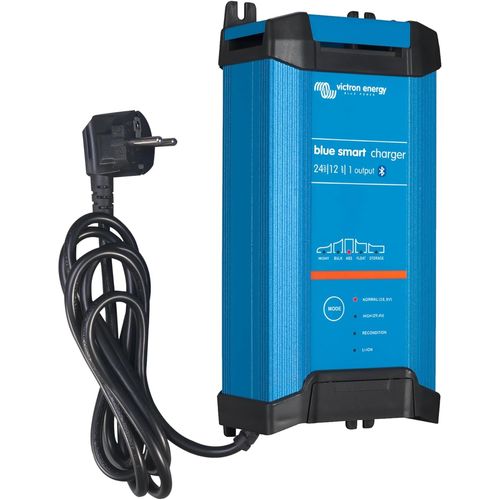 MONDODIGITALE-Blue Smart Ip22 Chargeur De Batterie Sortie Monophasée 24 Volts 12 Amp 230 V, Cee 7/7, Bluetooth