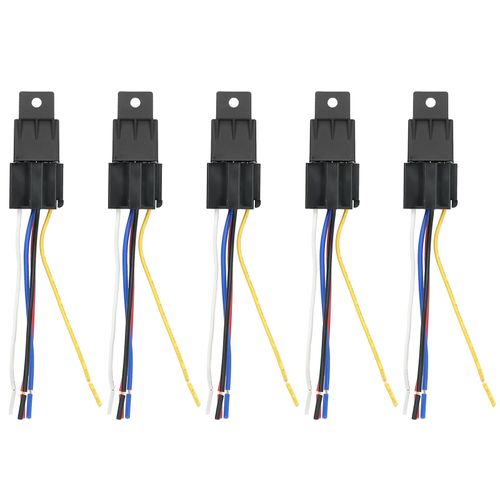 Relais de clignotant universel LED, contrôleur de lumière clignotante 12V 40A, 5 voies, étanche, 5 pièces