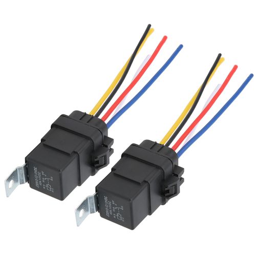 Relais De Clignotant De Voiture Avec Prise, 2 PièCes, RéAméNagement De VéHicule éTanche Dc 12v 40a Jd2912-1z