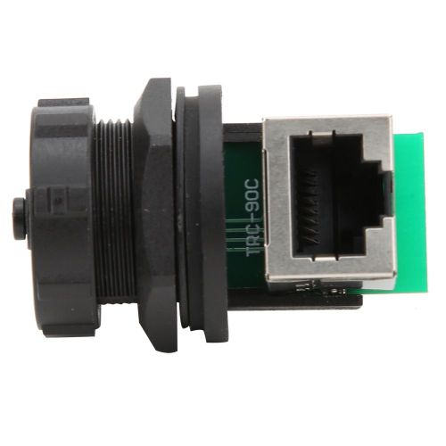 Adaptateur RJ45 RJ45-90 ¡ã, 2 pièces, carte postale, Double prise, coupleur Ethernet étanche pour l'extérieur