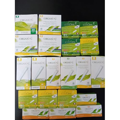 Lot De 21 Boites De Tampons Hygiéniques Bio 
