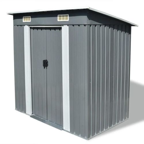 Abri De Jardin Métal Gris