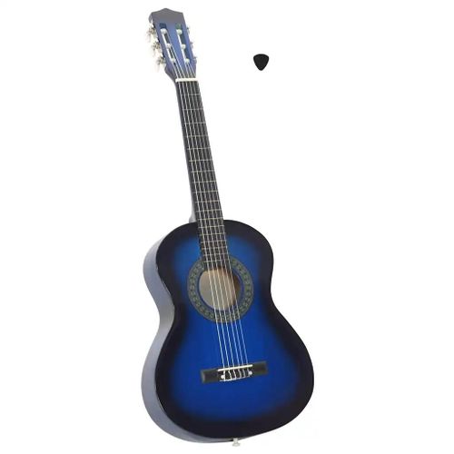 Guitare Classique De Débutants Et Enfants Bleu 1/2 34""