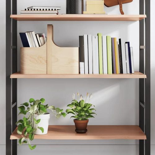 Étagère Murale Marron Clair 80x60x2 Cm Bois Chêne Massif Traité