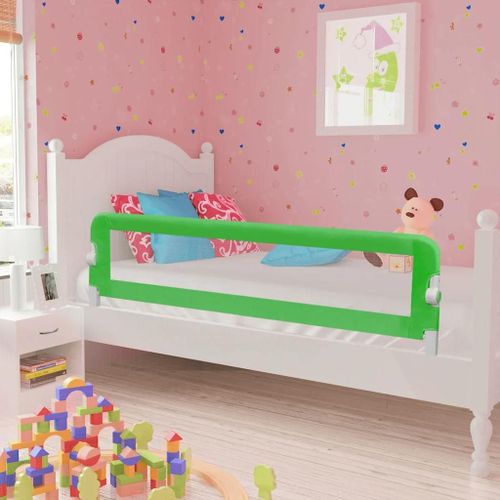 Barrière De Lit Pour Enfants 150x42 Cm Vert