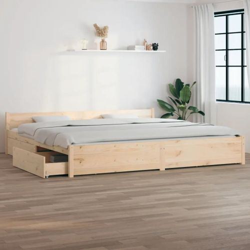Cadre De Lit Sans Matelas Avec Tiroirs