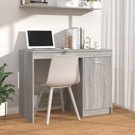 Bureau Sonoma Gris 100x50x76 Cm Bois D'ingénierie