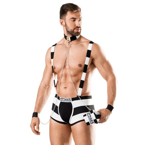 Déguisement De Prisonnier Sexy Luxe Pour Homme