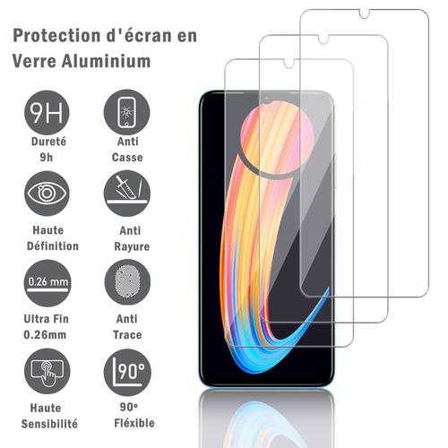 3 Films Protection D'écran En Verre D'aluminium Super Résistant 9h Pour Infinix Hot 30i/ Hot 30i Nfc 6.56", Définition Hd, Anti-Rayures, Anti-Empreintes Digitales