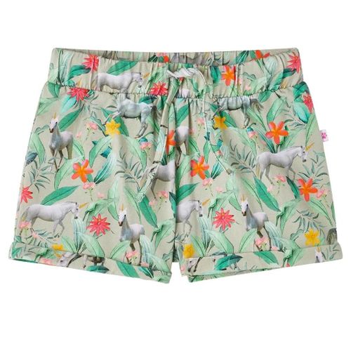 Short Pour Enfants Avec Cordon De Serrage Kaki Clair 116