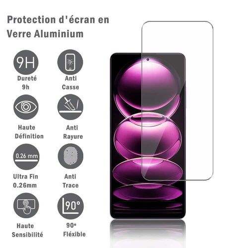 1 Film Protection D'écran En Verre D'aluminium Super Résistant 9h Pour Xiaomi Redmi Note 12 Pro/ 12 Pro+/ 12 Explorer 6.67", Définition Hd, Anti-Rayures, Anti-Empreintes Digitales