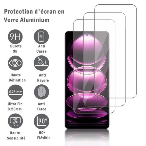 3 Films Protection D'écran En Verre D'aluminium Super Résistant 9h Pour Xiaomi Redmi Note 12 Pro/ 12 Pro+/ 12 Explorer 6.67", Définition Hd, Anti-Rayures, Anti-Empreintes Digitales