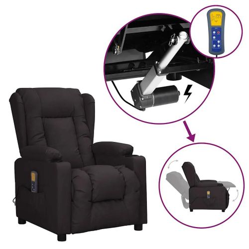 Fauteuil De Massage Noir Similicuir