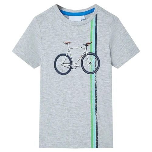 T-Shirt Pour Enfants Avec Manches Courtes Gris 116
