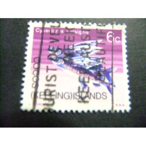 40 Cocos Îles Keeling Australie 1969 / Faune Flying Fish / Yvert 13 Fu