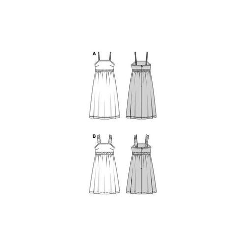 Patron Burda 5821 - Robe D'occassion Du 34 Au 44 Fr