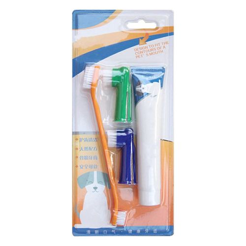 Dentifrice Pour Animaux De Compagnie Et Brosse À Dents Ensemble Nettoyage Des Dents Animaux De Compagnie Portables En Bonne Santé Kit Dentaire Pour Chiens Et Chats 93324 Saveur De B?Uf 2 Doigts