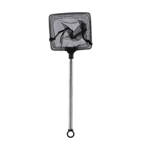 Fish Tank Aquarium Accessoires Net Mini Réglable Télescopique Poissons Crevettes Épuisette Carré