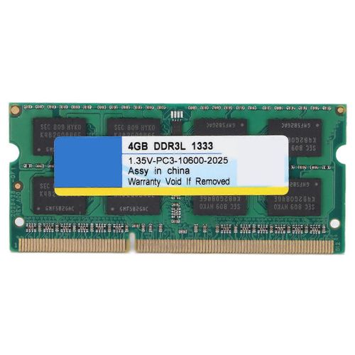Xiede DDR3L RAM Portable Résistance à l¿usure Anti Corrosion Dissipation Thermique Ordinateur Portable RAM1333Mhz 4GB