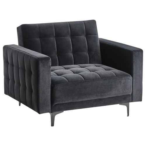 Fauteuil Aberdeen Velours Noir