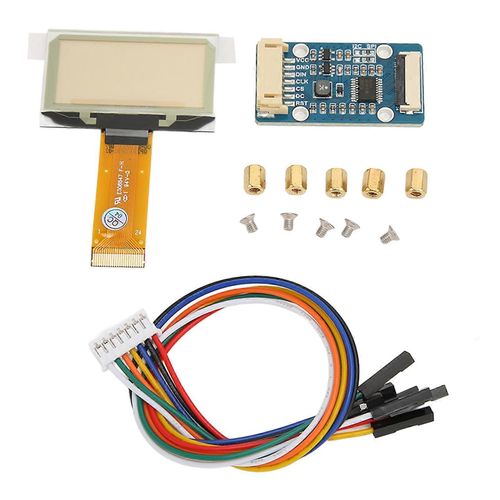 Module d¿écran de 1,51 pouce Résolution 128x64 Interface SPI I2C Module d¿écran bleu transparent à vue complète pour Raspberry Pi