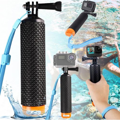 Poignée Flottante Action Cam Poignée sous-Marine Monopode Poignée Flottante Bâton de plongée avec Tous Les téléphones Mobiles, appareils Photo et Autres équipements photographiques
