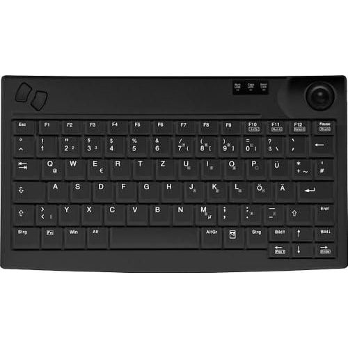 Active Key AK-440-TU - Clavier - avec trackball - USB - QWERTY - US - noir