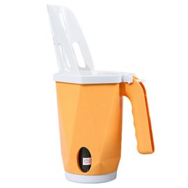 Pelle À Litière Pour Chat Détachable Portable Grande Capacité Pelle À Litière Intégrée Avec Bac À Litière Pour Chats Chaton Jaune