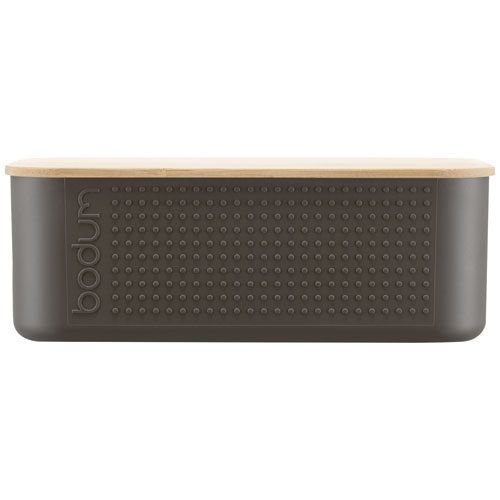 Bodum - Bistro Boite À Pain Petit Modèle, Couvercle Bambou, 19 Cm X 29 Cm X H 1 11740-451s