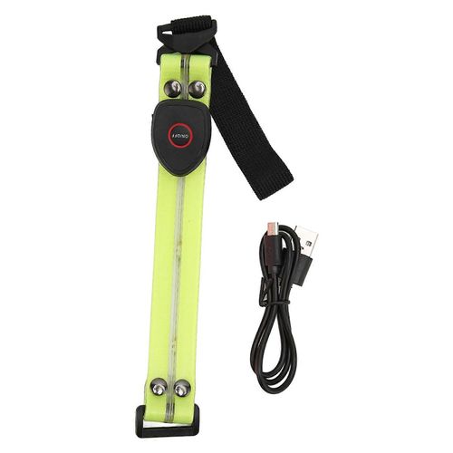 Brassard Led Étanche Rechargeable Nuit De Sécurité S¿Allumer Bande Pour Marcher En Plein Air Courir Vert