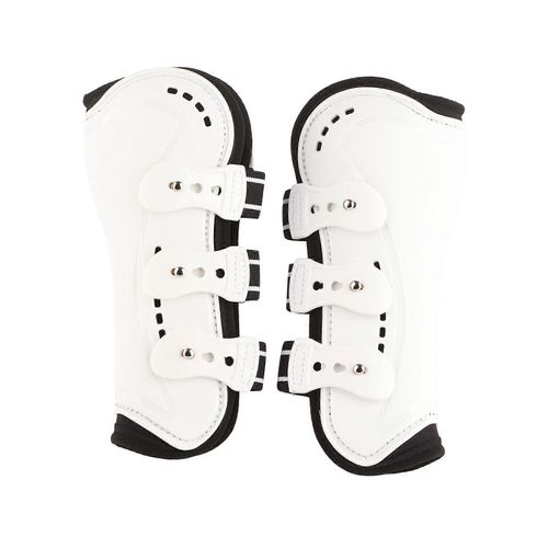 Bottes De Tendon Avant De Cheval Réglables Respirantes Ouvertes Ouvertes Bottes De Tendon De Cheval Pour Le Saut Blanc M