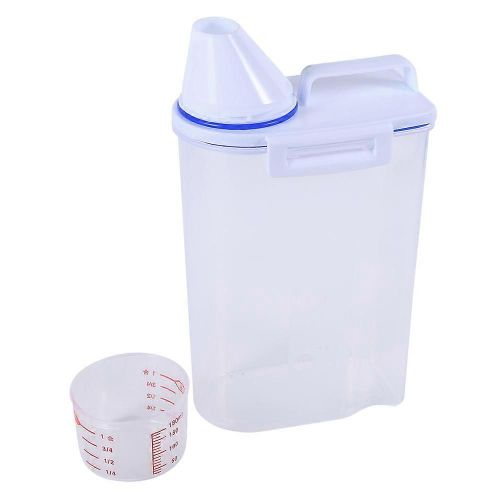 Récipients De Stockage De Nourriture Pour Animaux De Compagnie Set Dog Cat Distributeur De Nourriture Sèche Facile À Verser Avec Des Fournitures Pour Animaux De Compagnie