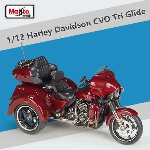 1 :12 Harley Davidson 2021 CVO Tri Glide Alliage Classique Moto Modèle Moulé Sous Pression Loisirs Racing Moto Modèle Enfants Cadeaux